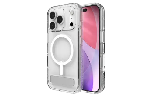 Zagg Crystal Palace Snap MagSafe Case With Kickstand for Apple iPhone 17 Pro - Clear
