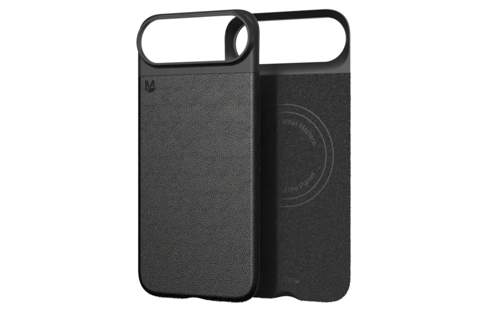 Matter Cactus Leather Snap MagSafe Ultra-thin Case for Apple iPhone Air - Carbon Black Agave