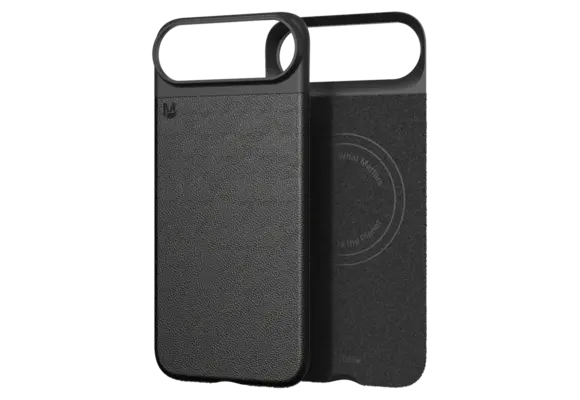 Matter Cactus Leather Snap MagSafe Ultra-thin Case for Apple iPhone Air - Carbon Black Agave