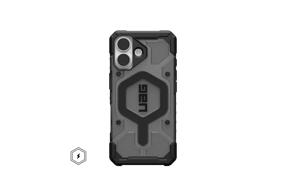 UAG Pathfinder Clear MagSafe Case for Apple iPhone 17 - Ash and Black