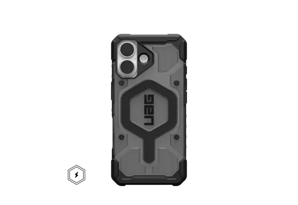 UAG Pathfinder Clear MagSafe Case for Apple iPhone 17 - Ash and Black