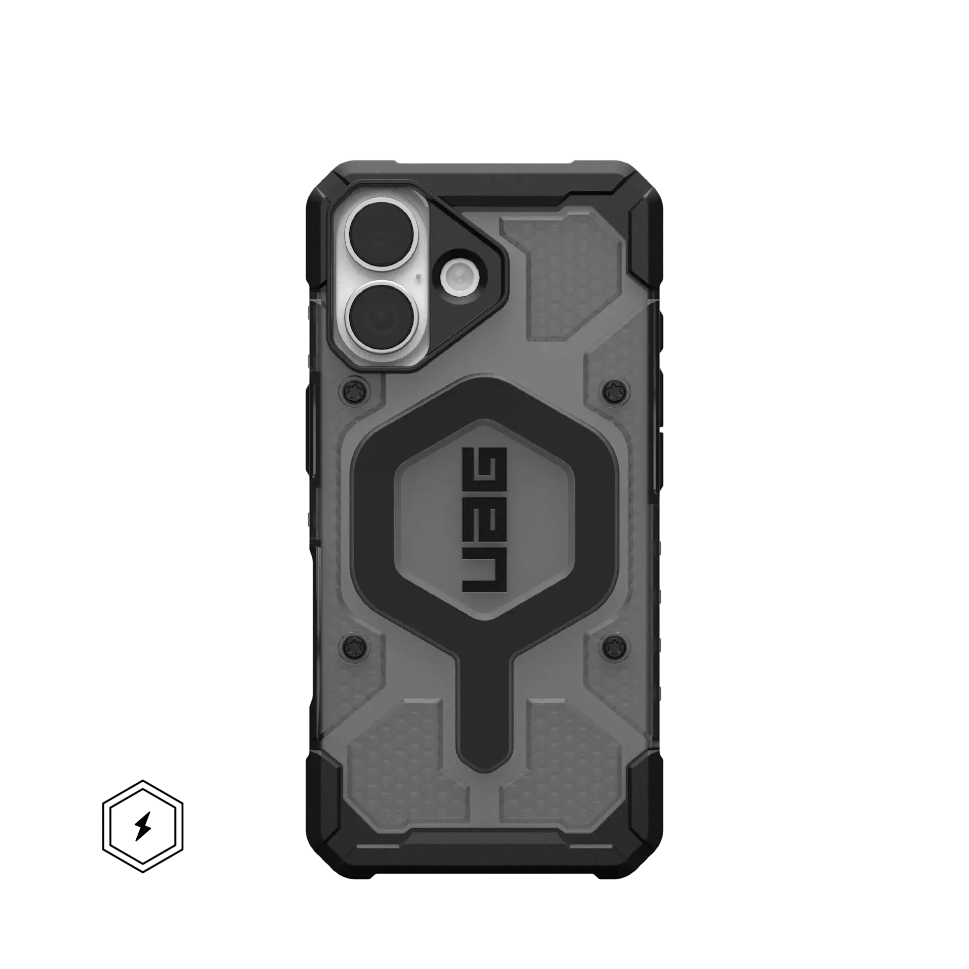 UAG Pathfinder Clear MagSafe Case for Apple iPhone 17 - Ash and Black