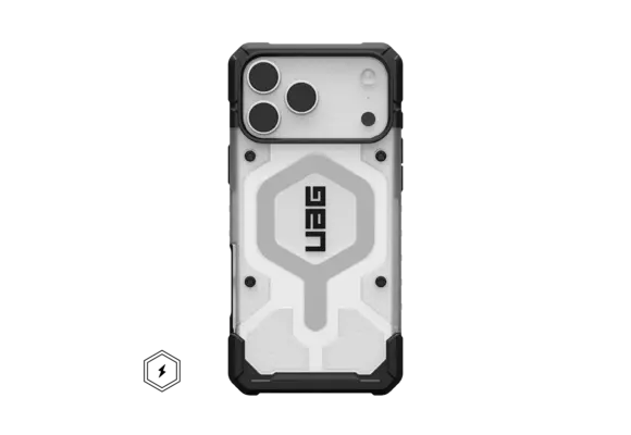 UAG Pathfinder Clear MagSafe Case for Apple iPhone 17 Pro Max - Ice and Silver