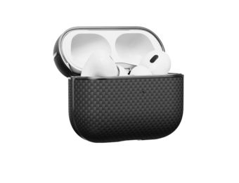 Pitaka Aramid Fiber Magnetic Case for AirPods Pro2 - Black/Gray