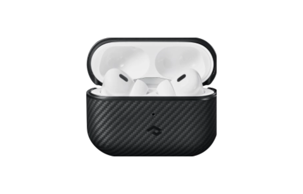 Pitaka Aramid Fiber Magnetic Case for AirPods Pro2 - Black/Gray