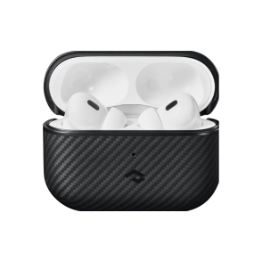 Pitaka Aramid Fiber Magnetic Case for AirPods Pro2 - Black/Gray