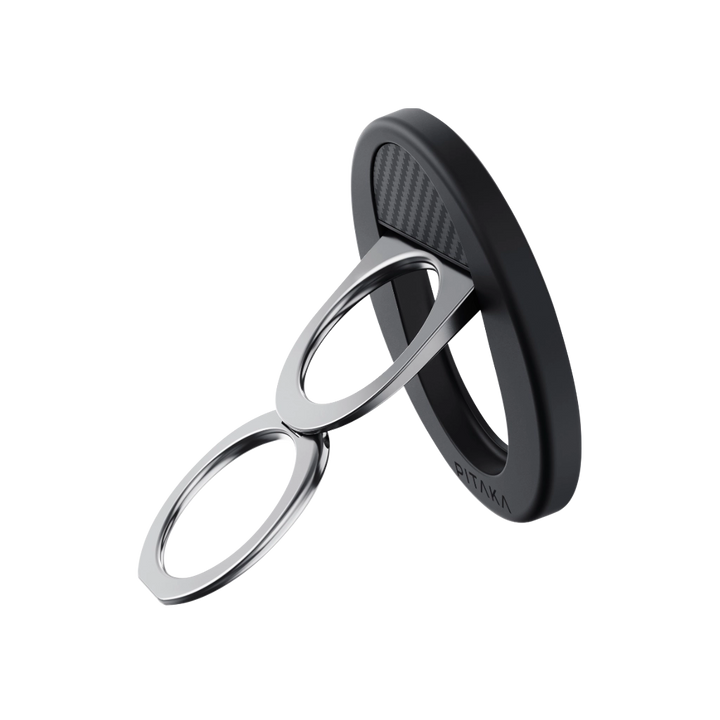 Pitaka MagEZ Grip and Stand 3 With MagSafe Phone Ring - Black/Grey