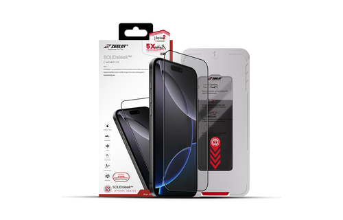 Zeelot Solidsleek 2.5D+ 26 Degree Shadow Vue Glass Protector with EasyFit Installation Kit for iPhone 17 Pro Max - Privacy