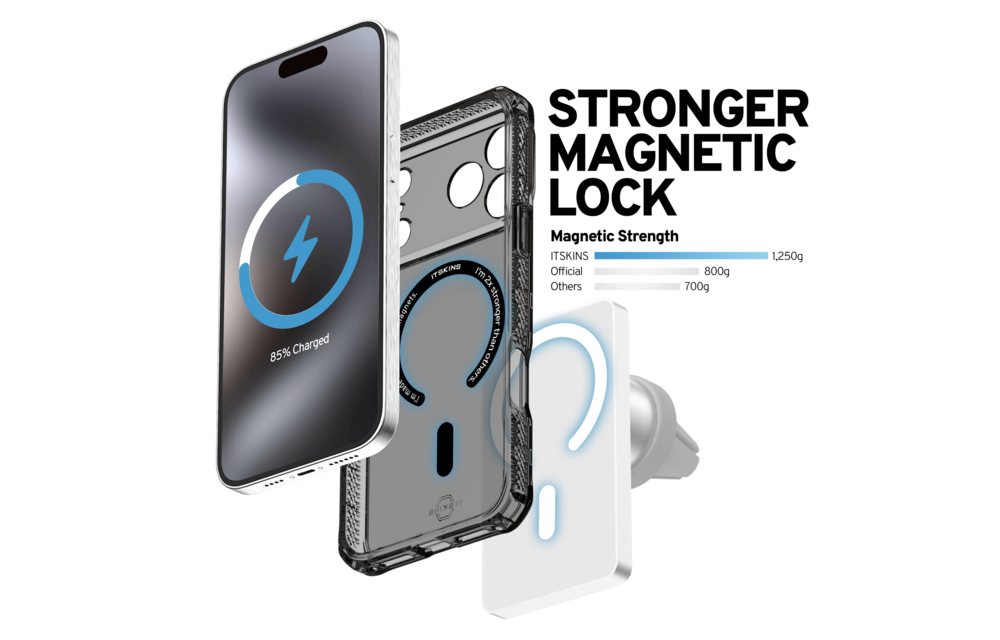 ITSKINS Hybrid R Clear With Magsafe Case for Apple iPhone 17 Pro - Smoke