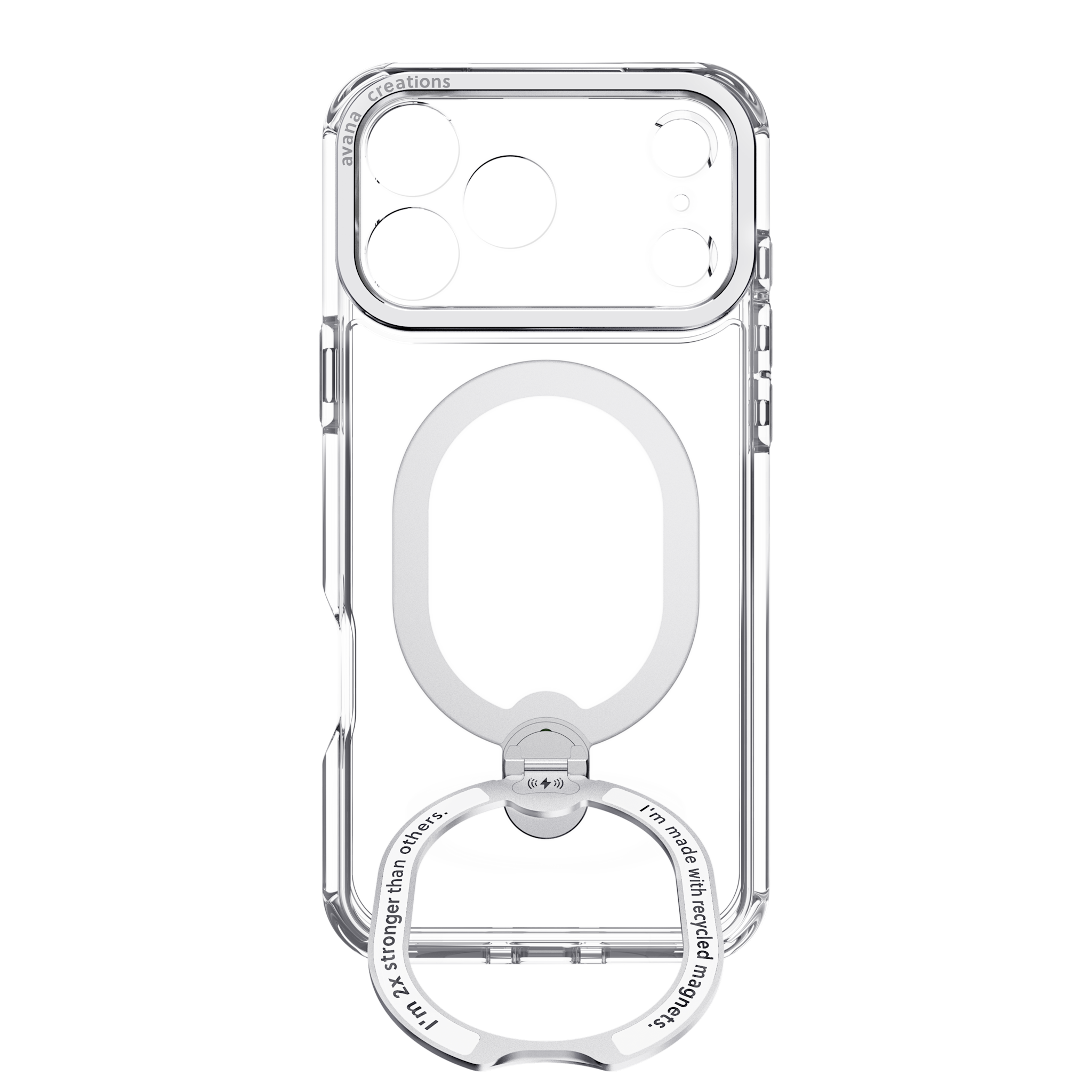 Avana Tootsie Stand With Magsafe Case for iPhone 18 Pro Max / 17 Pro Max - Clear