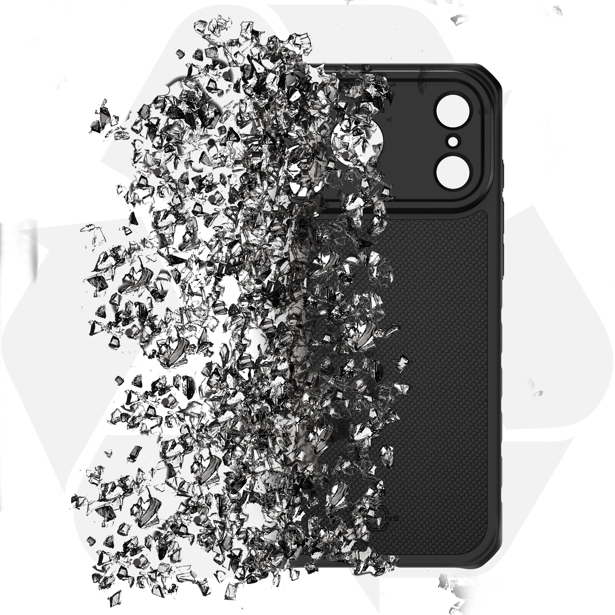 ITSKINS Hybrid R Nylon With MagSafe Case for Apple iPhone 17 Pro - Black