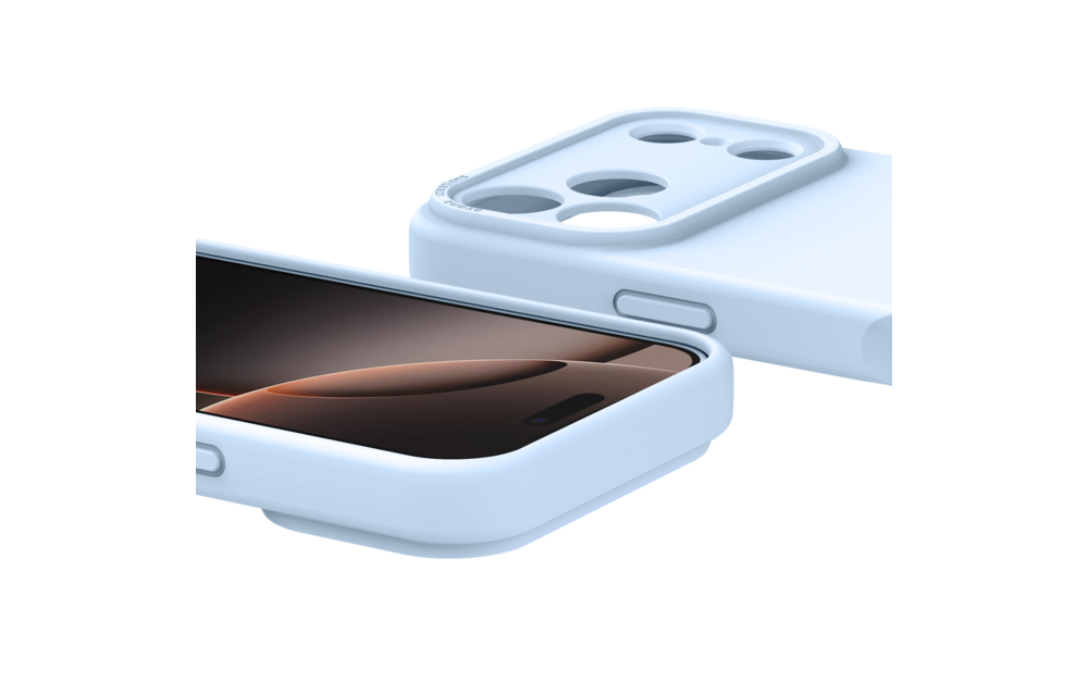 Avana Velvet Silicone With MagSafe Case for Apple iPhone 17 Pro Max - Sky