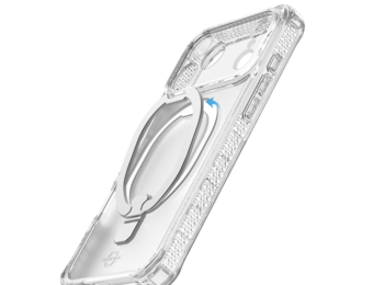 ITSKINS Hybrid R Vapor Stand With MagSafe Case for Apple iPhone 17 Pro - Transparent