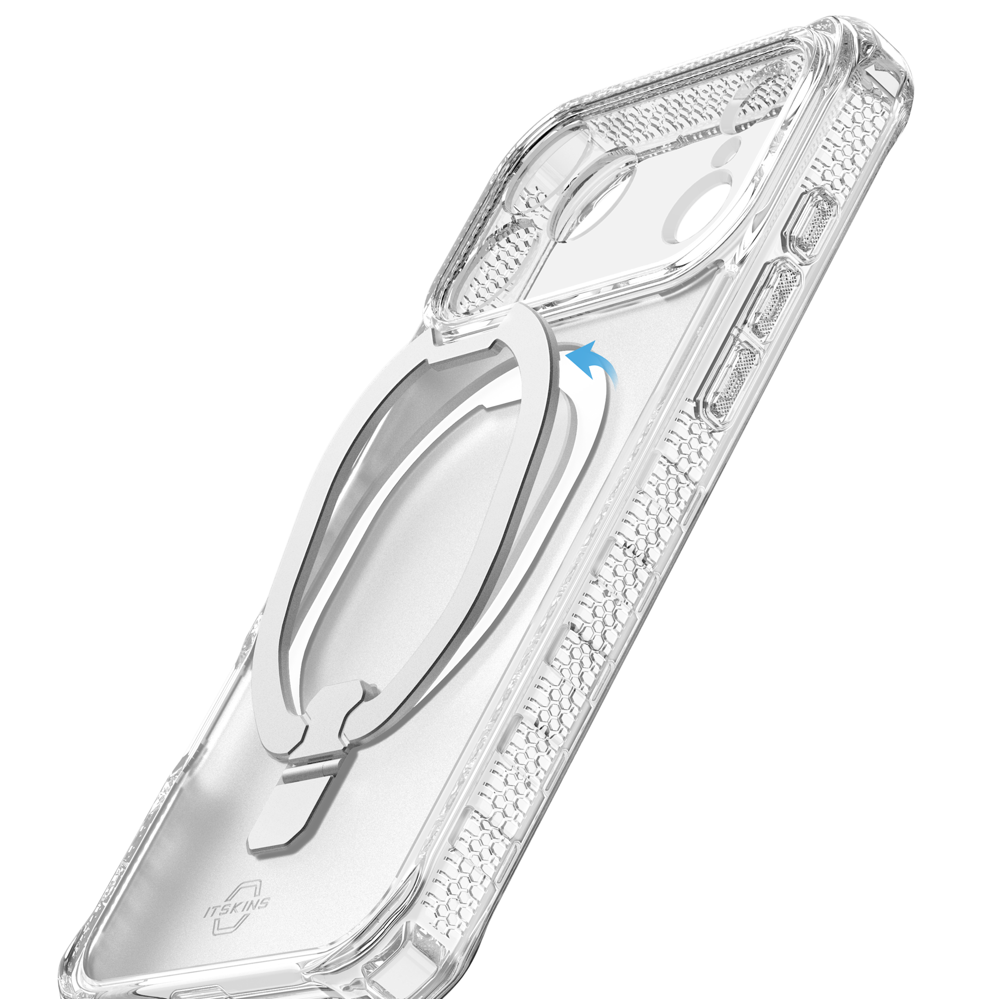 ITSKINS Hybrid R Vapor Stand With MagSafe Case for Apple iPhone 17 Pro - Transparent