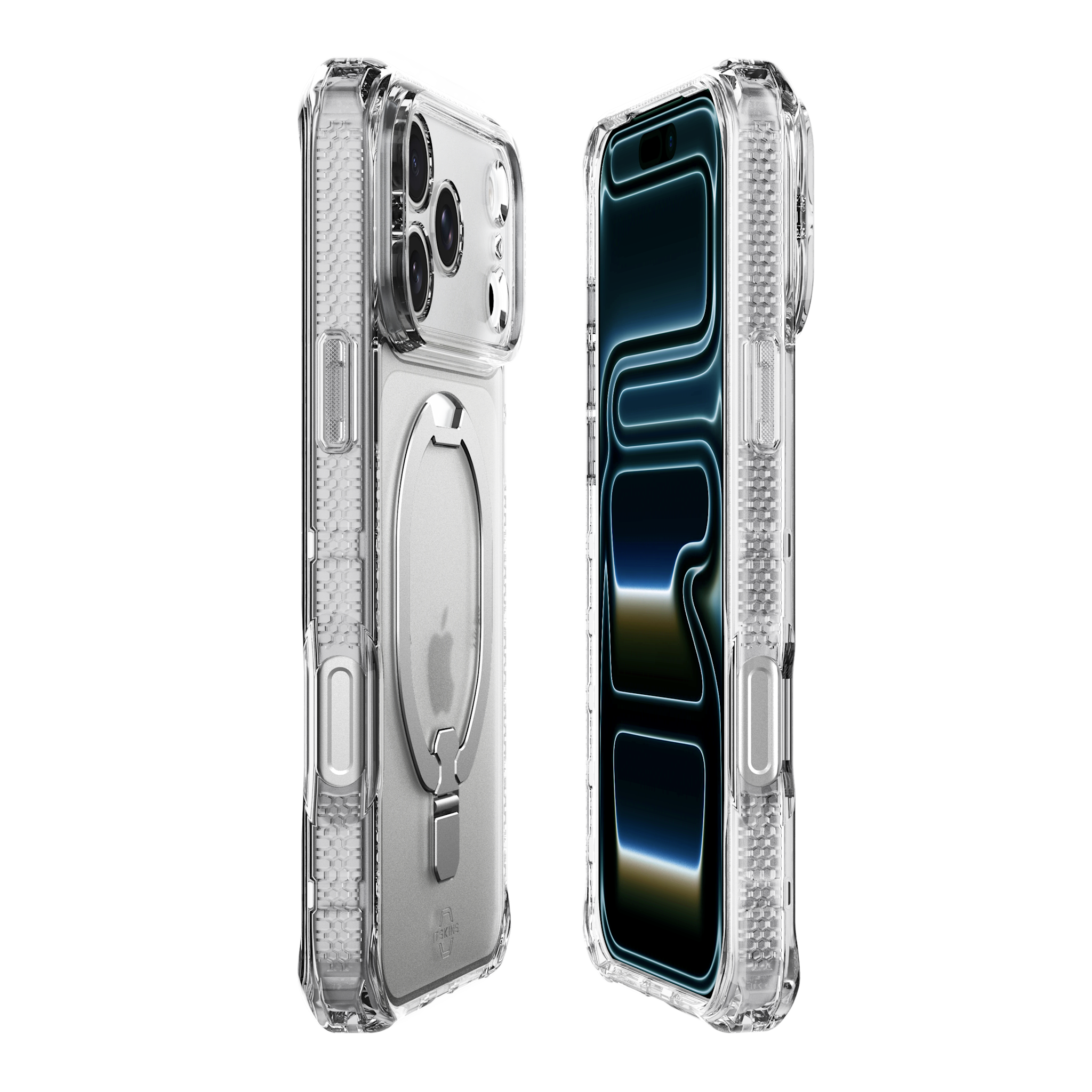ITSKINS Hybrid R Vapor Stand With MagSafe Case for Apple iPhone 17 Pro - Transparent