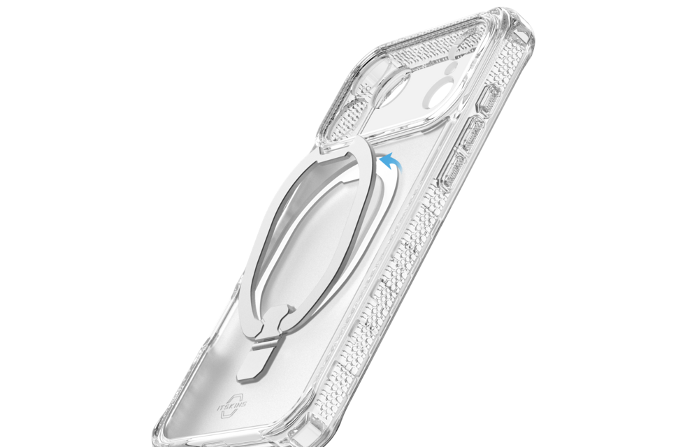 ITSKINS Hybrid R Vapor Stand With MagSafe Case for Apple iPhone 17 Pro - Transparent