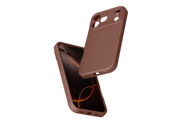 Avana Velvet Silicone With MagSafe Case for Apple iPhone 17 Pro Max - Mocha