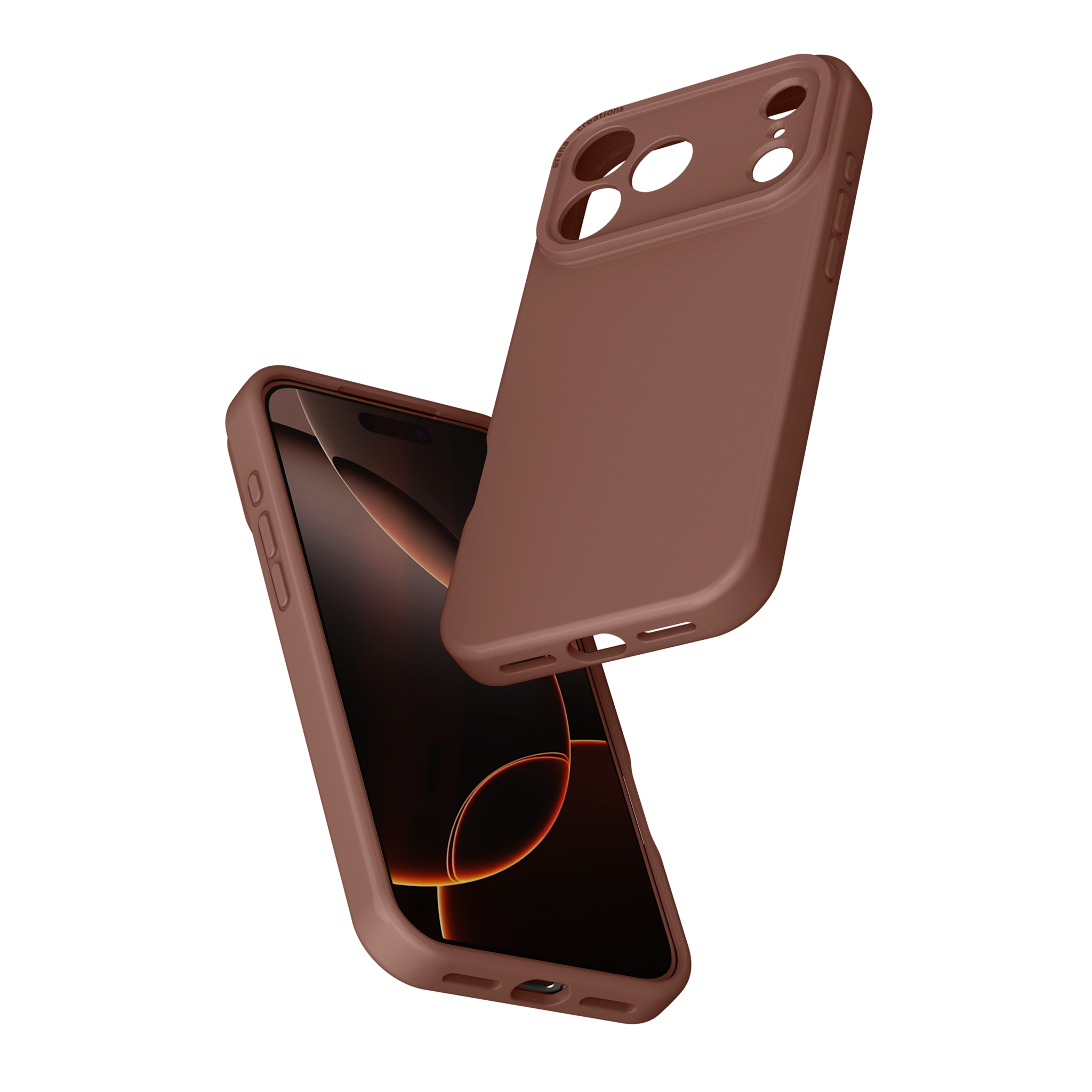 Avana Velvet Silicone With MagSafe Case for Apple iPhone 17 Pro Max - Mocha