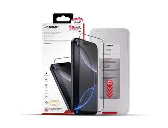 Zeelot Solidsleek 2.5D+ Stealth Matte Glass Protector with EasyFit Installation Kit for iPhone 17 - Matte Clear