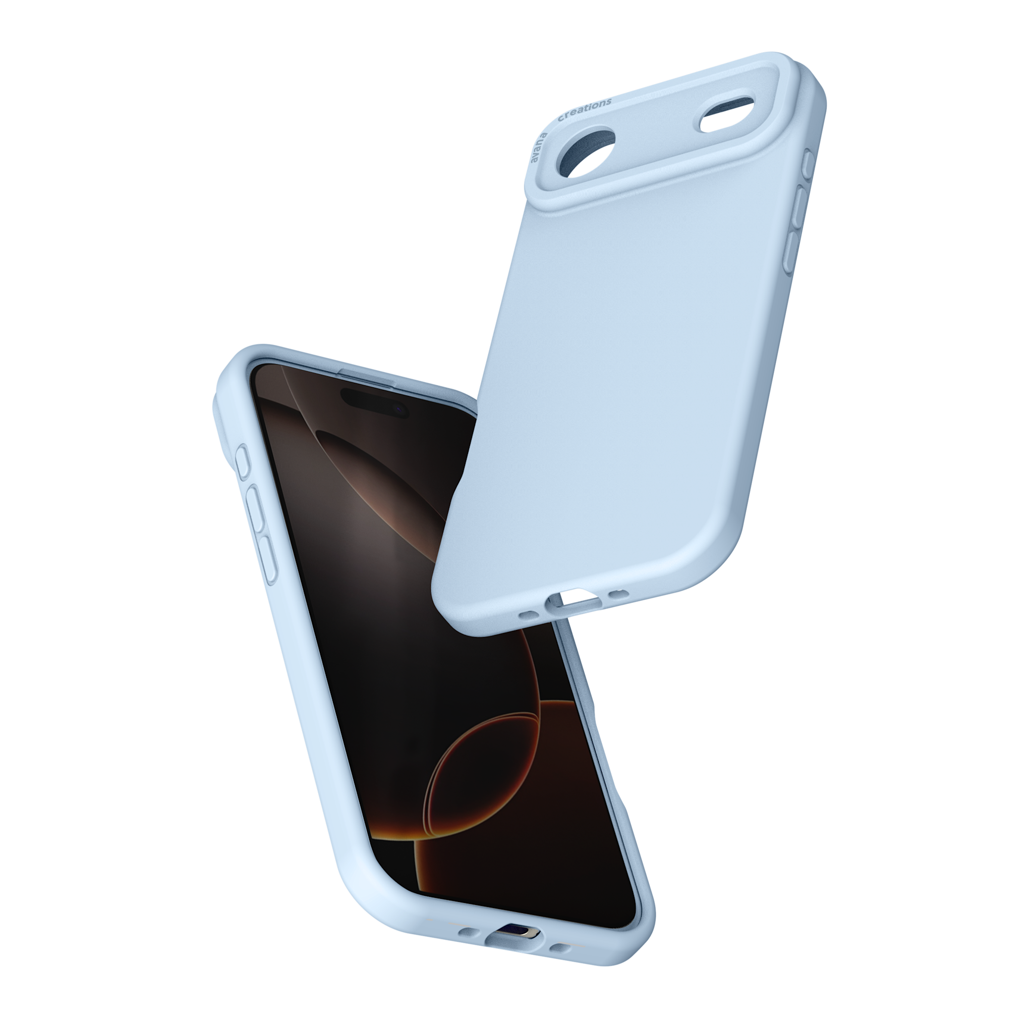 Avana Velvet Silicone With MagSafe Case for Apple iPhone Air - Sky