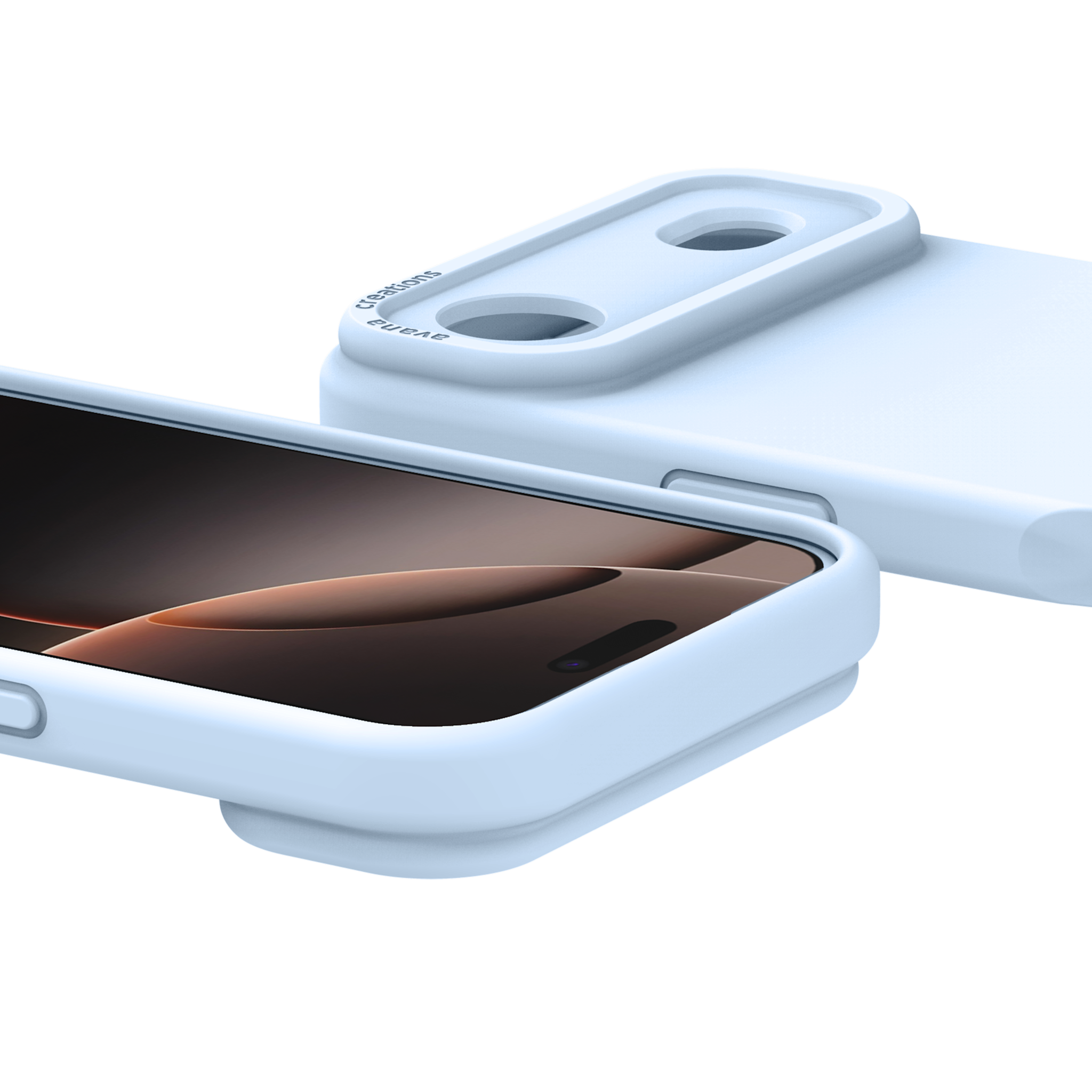 Avana Velvet Silicone With MagSafe Case for Apple iPhone Air - Sky