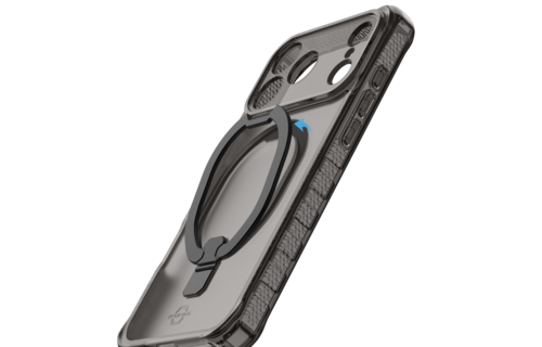ITSKINS Hybrid R Vapor Stand With MagSafe Case for Apple iPhone 17 Pro - Smoke
