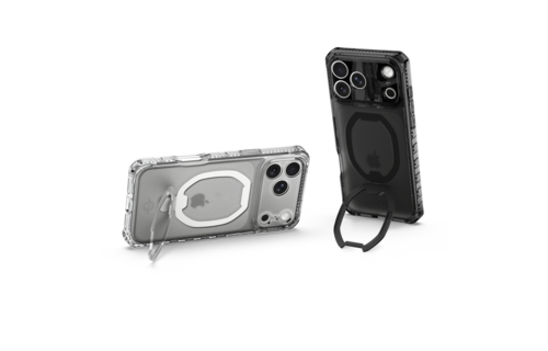 ITSKINS Hybrid R Vapor Stand With MagSafe Case for Apple iPhone 17 Pro - Smoke