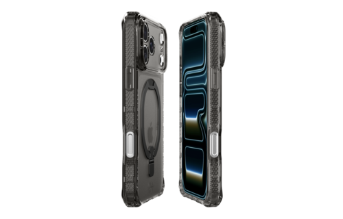 ITSKINS Hybrid R Vapor Stand With MagSafe Case for Apple iPhone 17 Pro - Smoke
