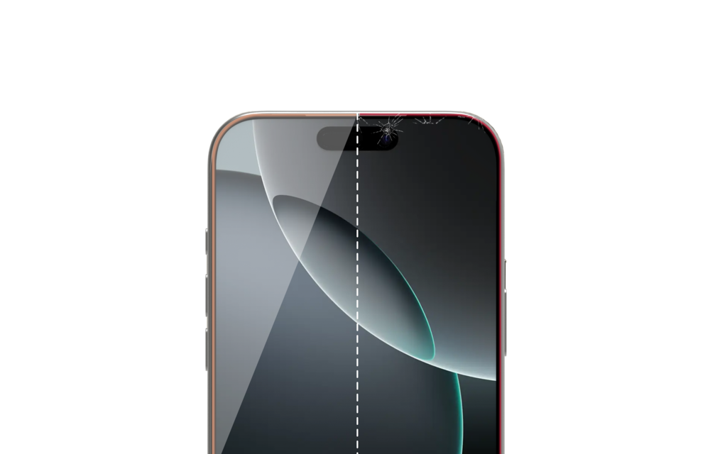 ITSKINS Hybrid Defense Glass Protector With Installation Tray for Apple iPhone Air - Transparent