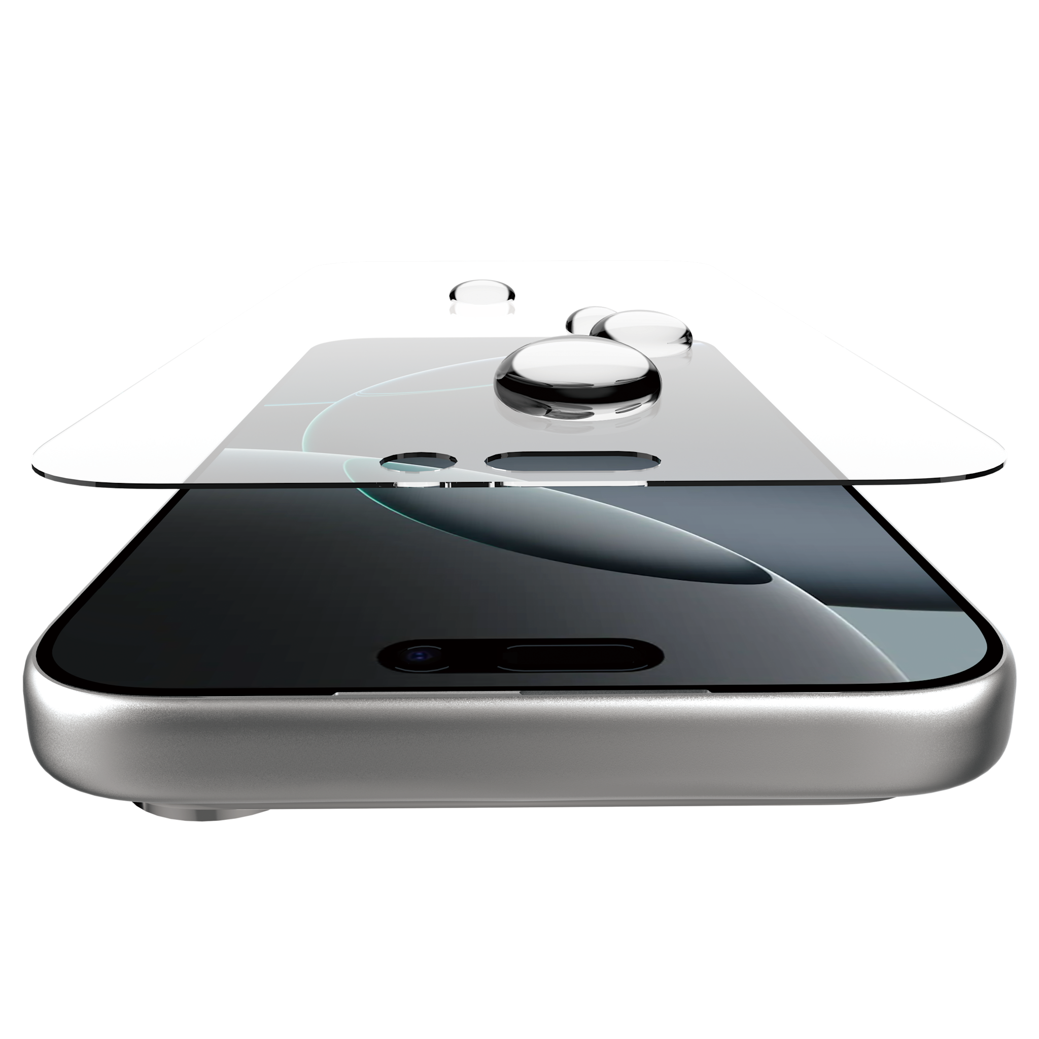 ITSKINS Hybrid Defense Glass Protector With Installation Tray for Apple iPhone Air - Transparent