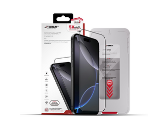 Zeelot Solidsleek 2.5D+ Ultra HD VisionGuard Glass Protector with EasyFit Installation Kit for iPhone 17 Pro Max - Retina Clear