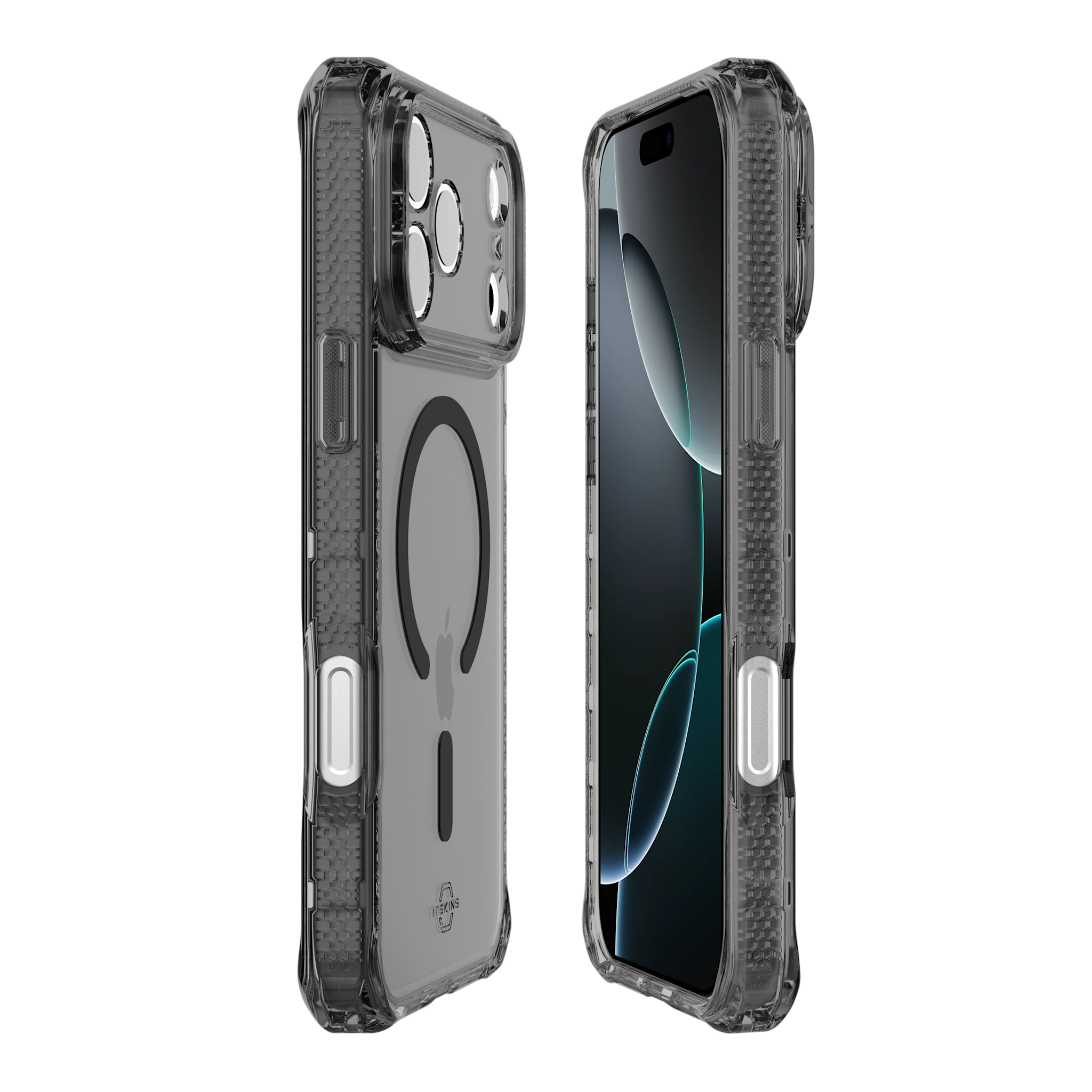 ITSKINS Hybrid R Clear With Magsafe Case for Apple iPhone 17 Pro Max - Smoke