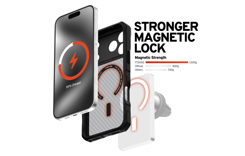 ITSKINS Supreme R Tek With Magsafe Case for Apple iPhone 17 Pro - Black