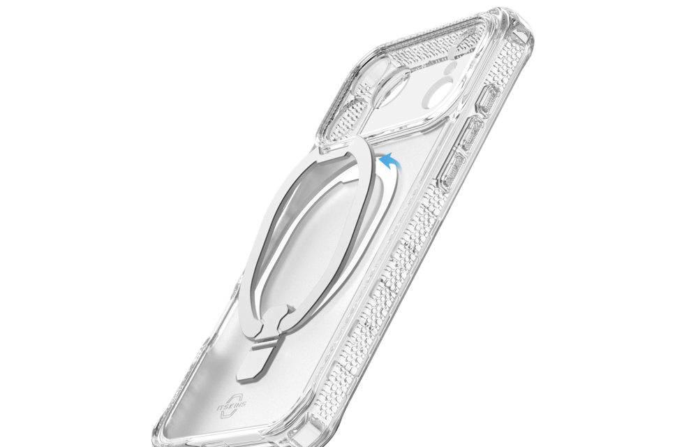 ITSKINS Hybrid R Vapor Stand With MagSafe Case for Apple iPhone 17 Pro Max - Transparent