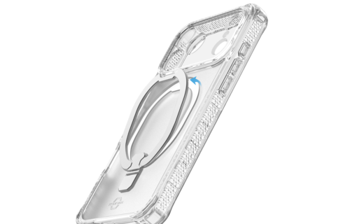 ITSKINS Hybrid R Vapor Stand With MagSafe Case for Apple iPhone 17 Pro Max - Transparent