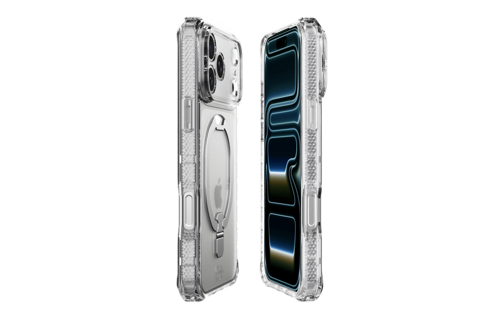 ITSKINS Hybrid R Vapor Stand With MagSafe Case for Apple iPhone 17 Pro Max - Transparent