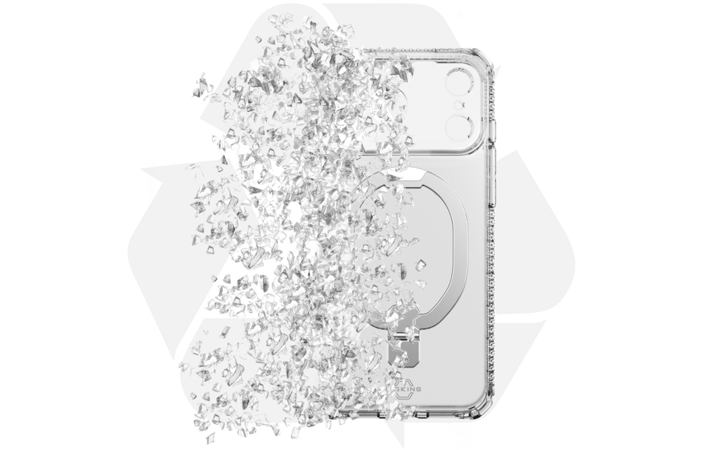 ITSKINS Hybrid R Vapor Stand With MagSafe Case for Apple iPhone 17 Pro Max - Transparent