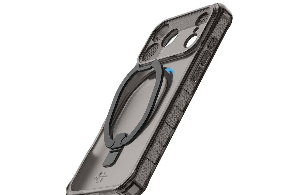 ITSKINS Hybrid R Vapor Stand With MagSafe Case for Apple iPhone 17 Pro Max - Smoke