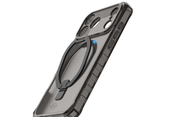 ITSKINS Hybrid R Vapor Stand With MagSafe Case for Apple iPhone 17 Pro Max - Smoke