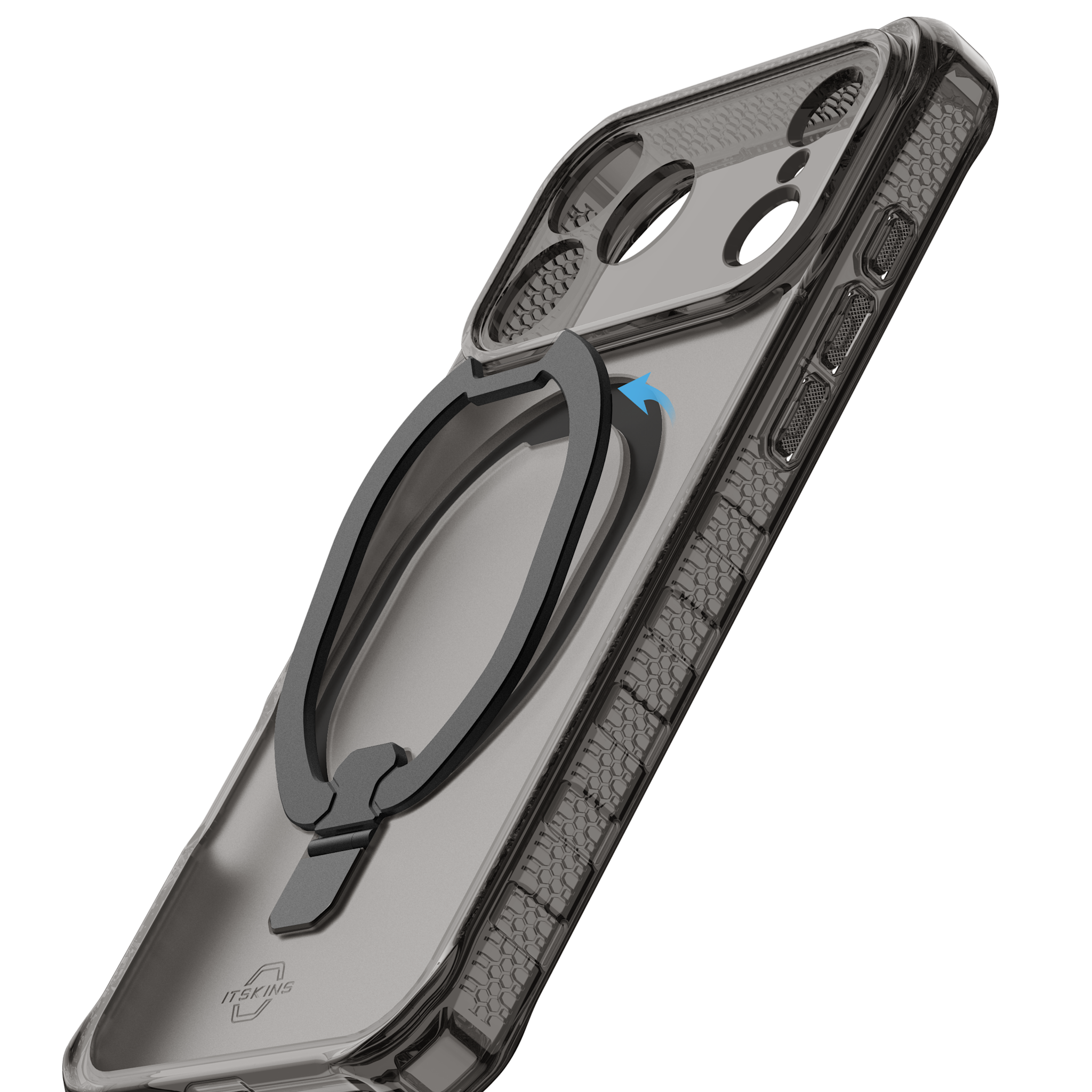 ITSKINS Hybrid R Vapor Stand With MagSafe Case for Apple iPhone 17 Pro Max - Smoke
