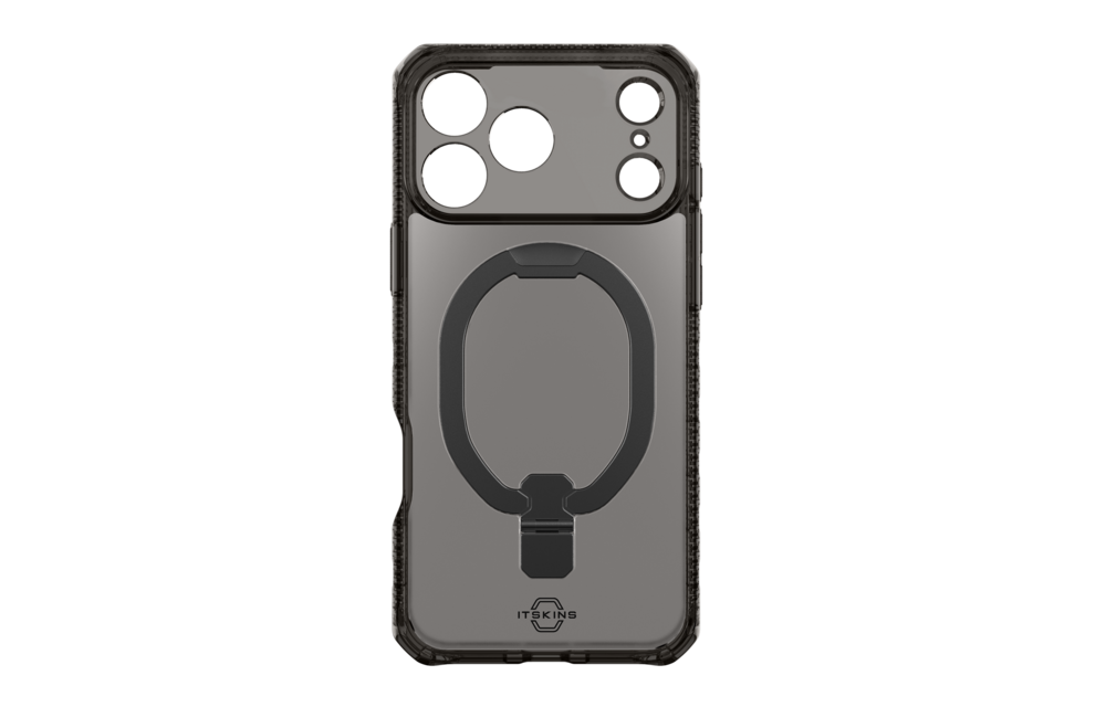 ITSKINS Hybrid R Vapor Stand With MagSafe Case for Apple iPhone 17 Pro Max - Smoke
