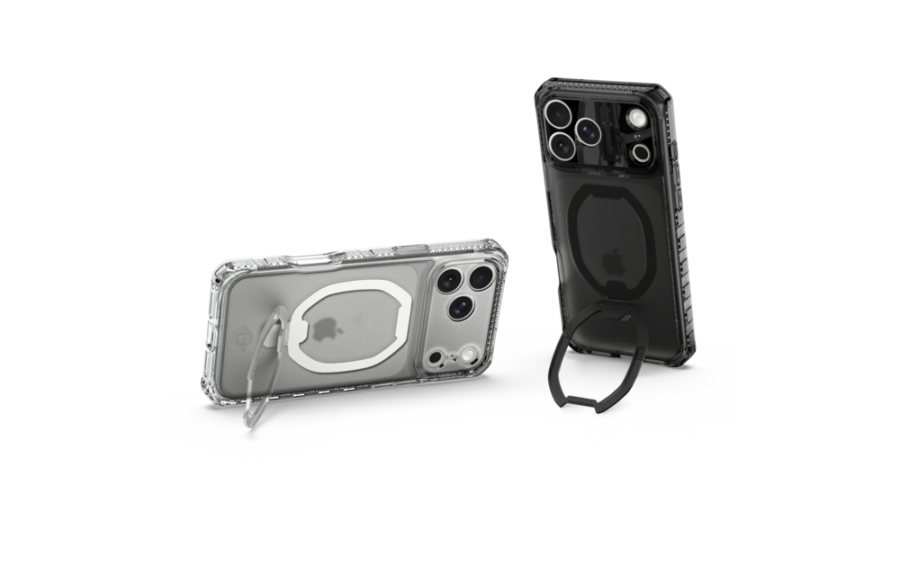 ITSKINS Hybrid R Vapor Stand With MagSafe Case for Apple iPhone 17 Pro Max - Smoke
