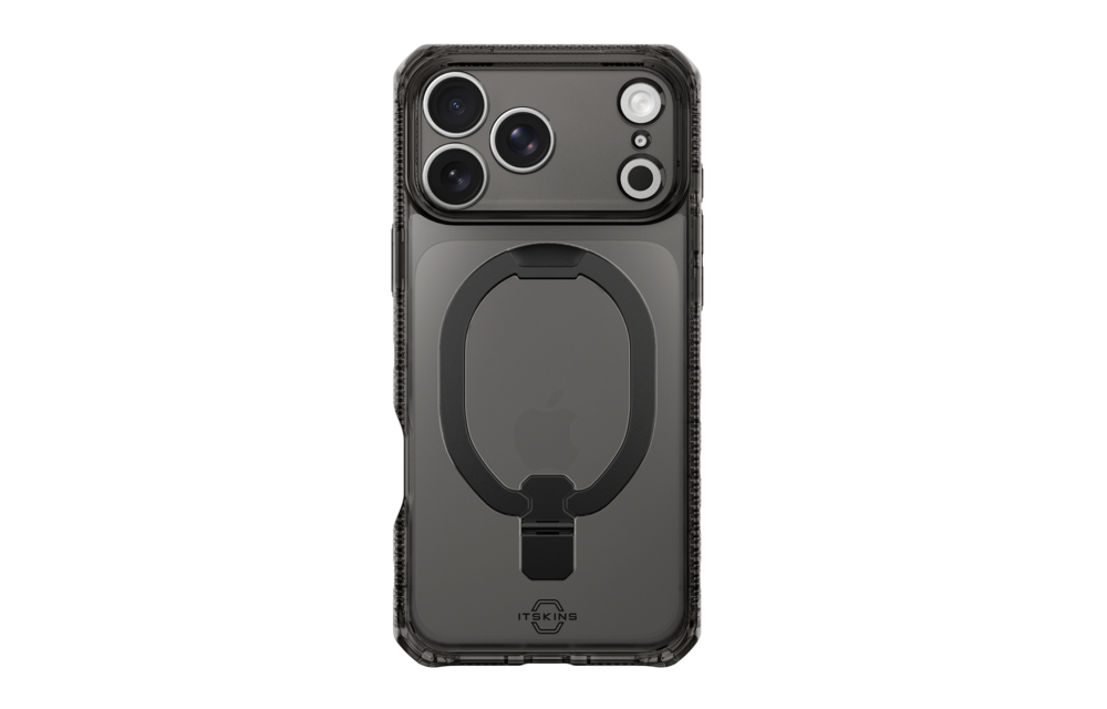 ITSKINS Hybrid R Vapor Stand With MagSafe Case for Apple iPhone 17 Pro Max - Smoke