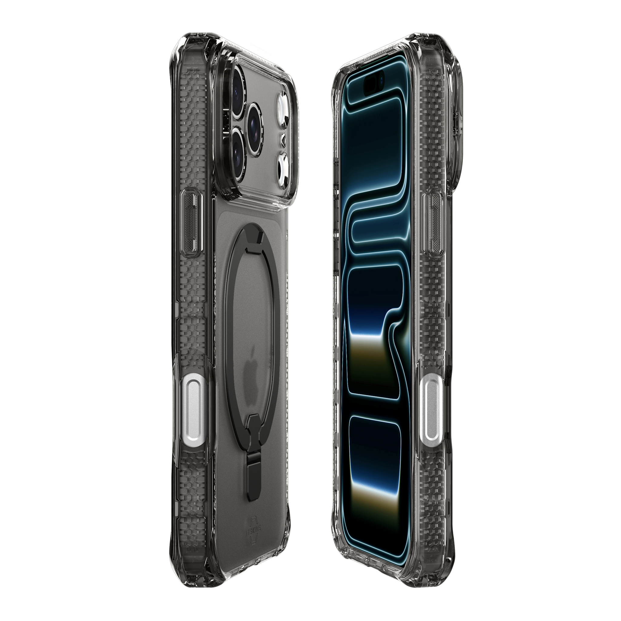 ITSKINS Hybrid R Vapor Stand With MagSafe Case for Apple iPhone 17 Pro Max - Smoke