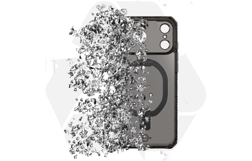 ITSKINS Hybrid R Vapor Stand With MagSafe Case for Apple iPhone 17 Pro Max - Smoke