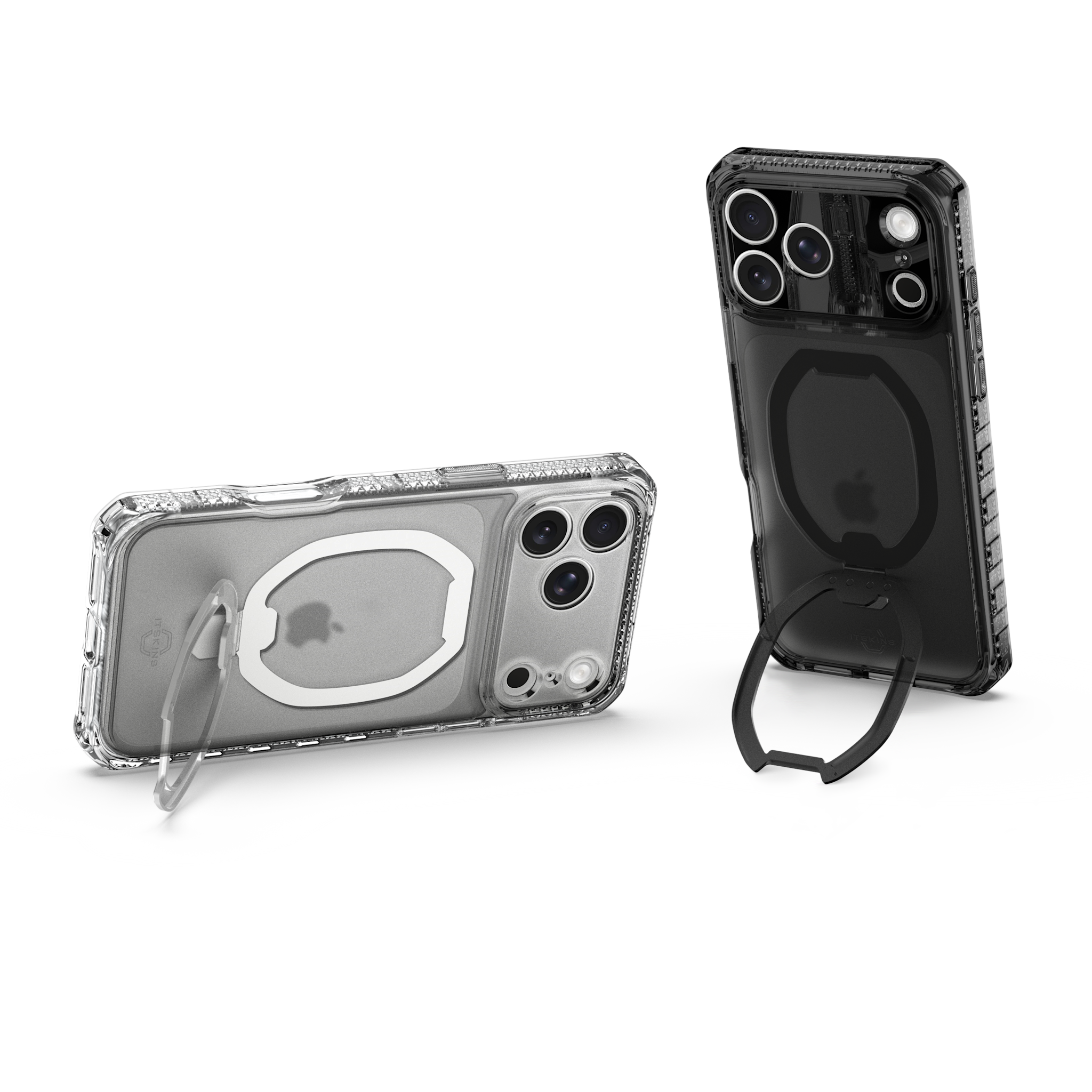 ITSKINS Hybrid R Vapor Stand With MagSafe Case for Apple iPhone 17 Pro Max - Smoke
