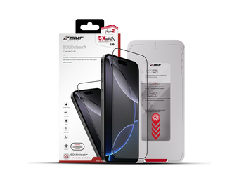 Zeelot Solidsleek 2.5D+ Ultra HD VisionGuard Glass Protector with EasyFit Installation Kit for iPhone 17 - Retina Clear