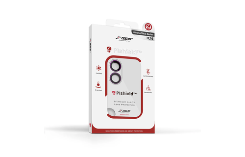 Zeelot Pishield Sturdy Titanium Alloy Lens Protector for iPhone 17 - Iridescent