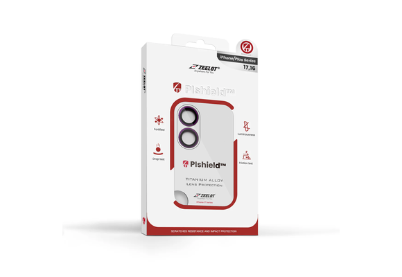 Zeelot Pishield Sturdy Titanium Alloy Lens Protector for iPhone 17 - Iridescent
