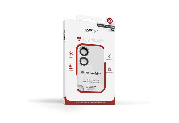 Zeelot Pishield Sturdy Titanium Alloy Lens Protector for iPhone 17 - Black